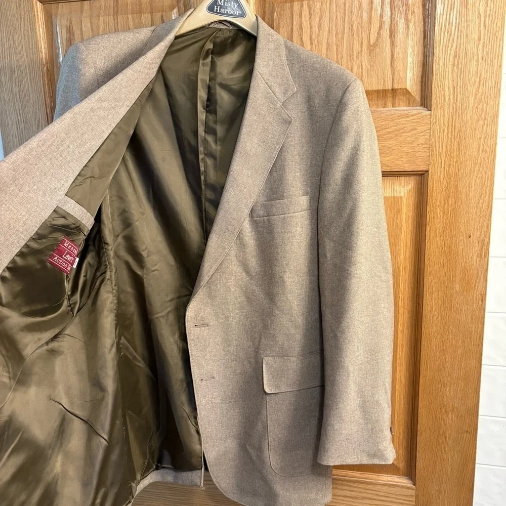 Levi’s Menswear Action Suit Set Jacket Blazer 44L Brown Vintage Mens Sport Coat